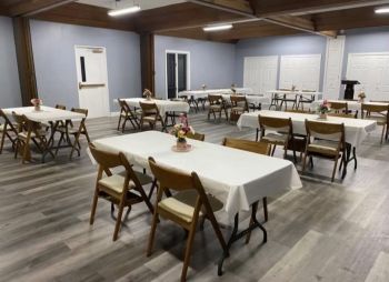  Picture showing the interior of Mentor Presbyterian Church Hall